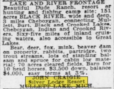 Silver Lodge Resort - April 1948 Ad (newer photo)